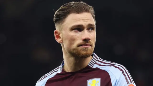 Matty Cash in action for Aston Villa.