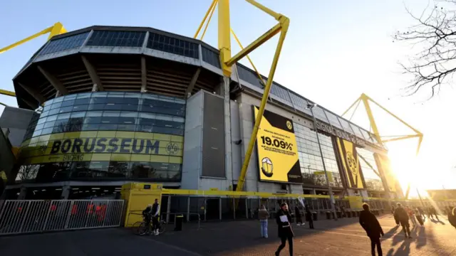 General view outside the Signal Iduna Park.