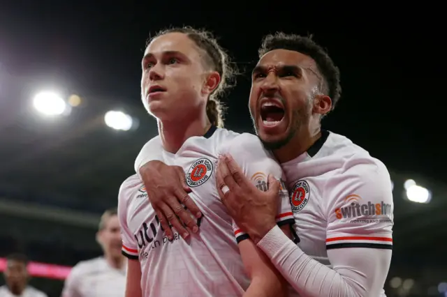 Luton celebrate