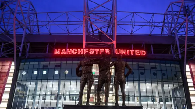 A general view outside Old Trafford Stadium