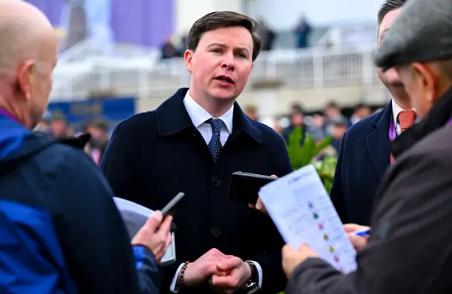 Trainer Joseph O'Brien at Leopardstown
