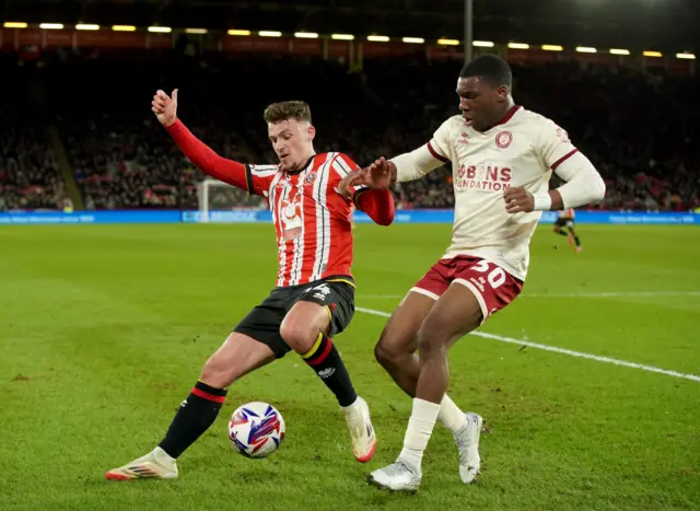 Sheffield United v Bristol City match action