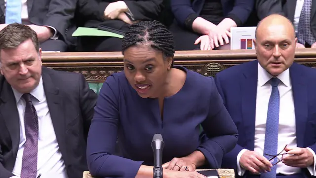 Badenoch speaking in the Commons