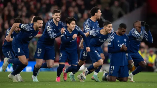 Paris St-Germain celebrate