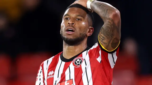 Sheffield United striker Tyrese Campbell