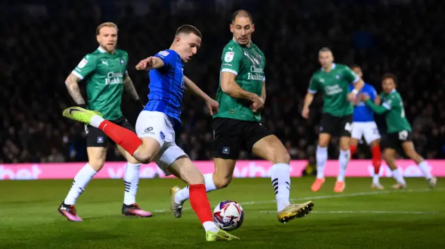 Portsmouth v Plymouth match action