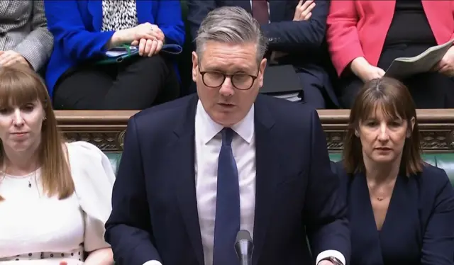 Keir Starmer in the House of Commons on Wednesday