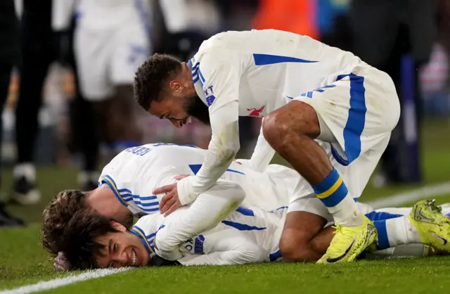 Leeds celebrate scoring