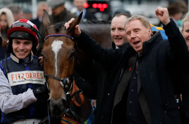 Harry Redknapp celebrates victory last year