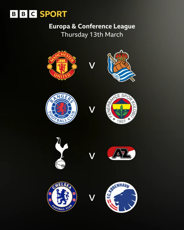 Europa & Conference League games graphic