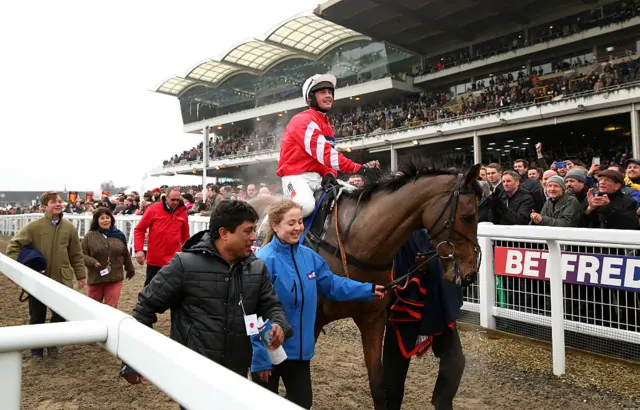 Coneygree after winning the Gold Cup in 2015