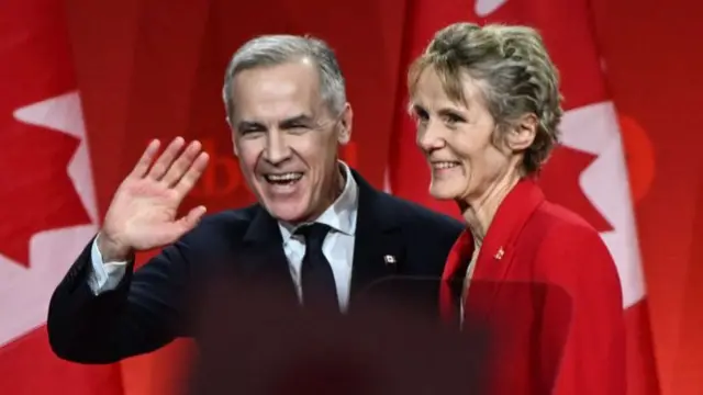 Mark Carney and his wife