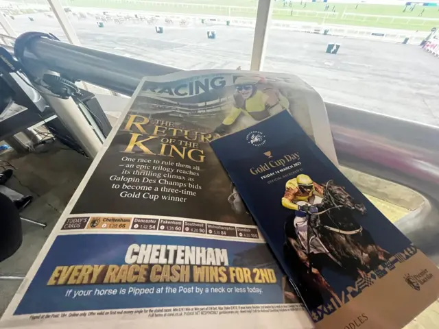 Racing Post and Cheltenham Gold Cup racecard