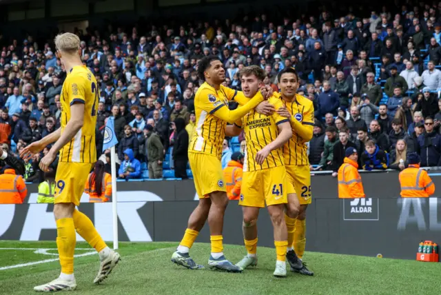 Brighton & Hove Albion's Jack Hinshelwood celebrates