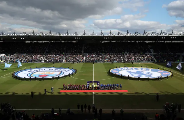 Teams line up