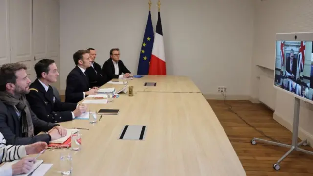 Macron attends virtual summit