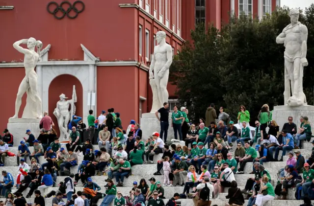 Ireland fans in Rome