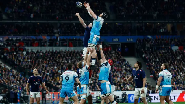 Scotland lineout