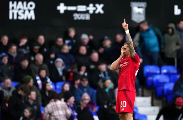 Nottingham Forest's Jota Silva celebrates