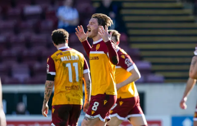 Callum Slattery has struck twice for Motherwell