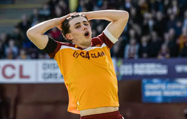 Motherwell midfielder Tom Sparrow