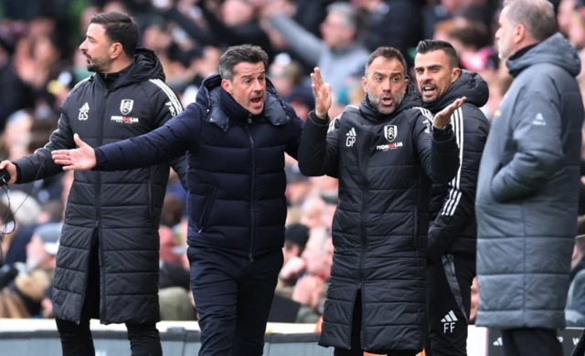 Fulham manager Marco Silva reacts