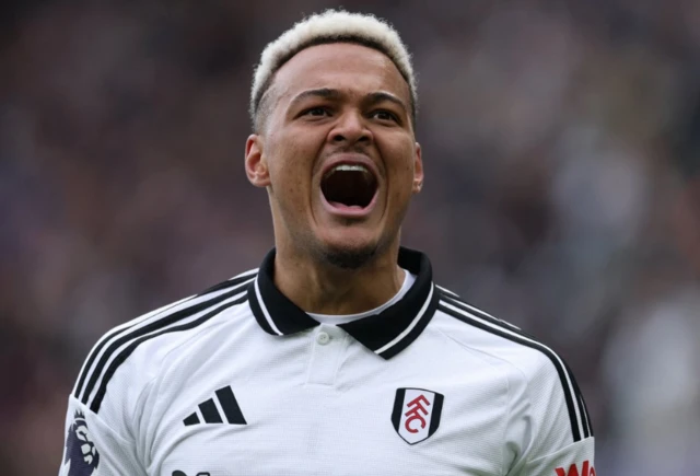 Fulham's Rodrigo Muniz celebrates