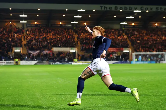 Simon Murray enjoyed his goal against his former employers