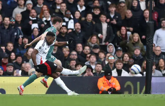 Ryan Sessegnon of Fulham scores