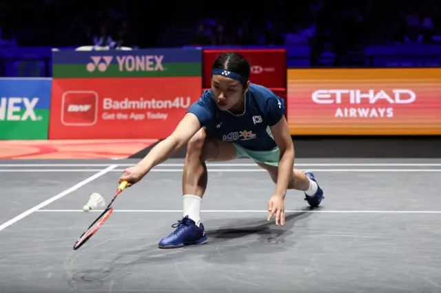 South Korea's An Se Young plays a return
