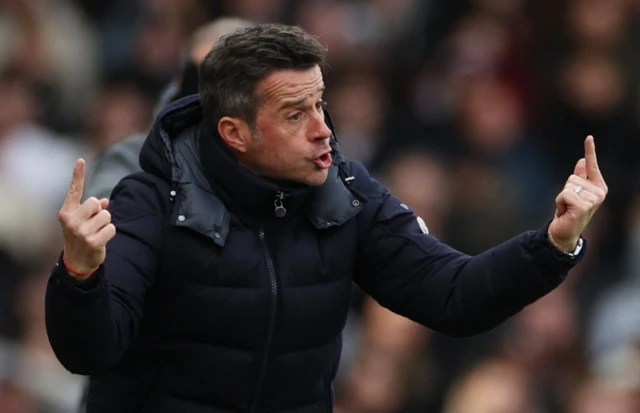 Fulham manager Marco Silva reacts