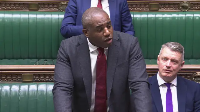 David Lammy speaking in the House of Commons