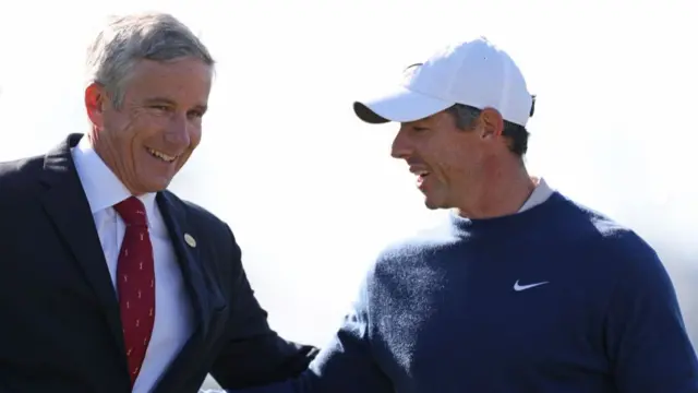 Jay Monahan and Rory McIlroy