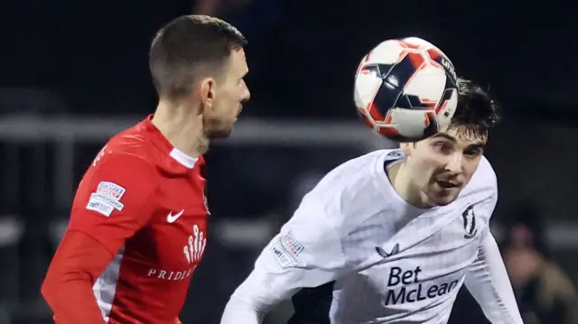 Glentoran beat Larne in a shootout to win the Co Antrim Shield in January