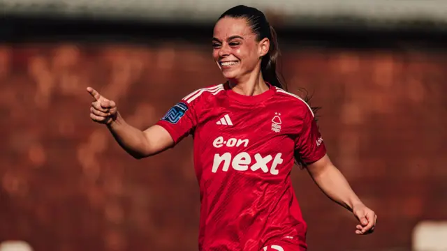Freya Thomas of Nottingham Forest celebrates after scoring a goal during the The FA Women's National League game