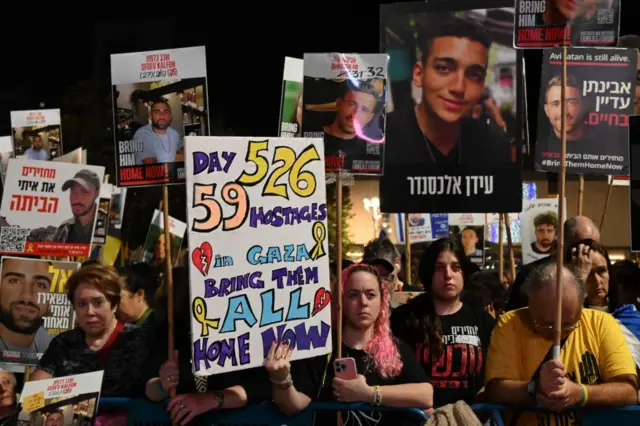 A demonstration in Hostages Square, Tel Aviv, this weekend