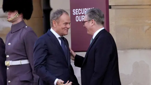 Donald Tusk and Keir Starmer