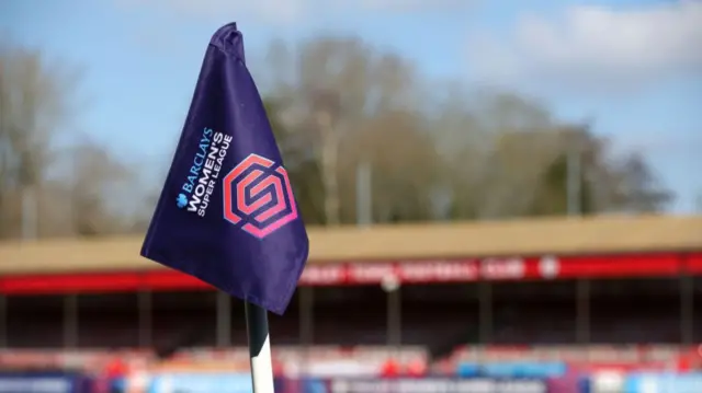 Women's Super League branded corner flag