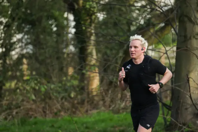 Jamie Laing runs on Day 3 of his Ultra Marathon Man challenge