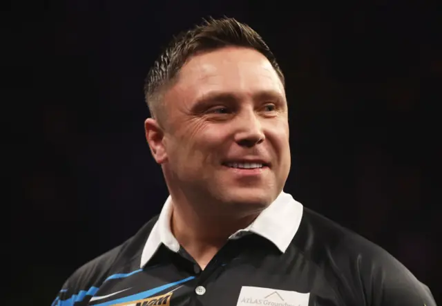 Gerwyn Price smiles