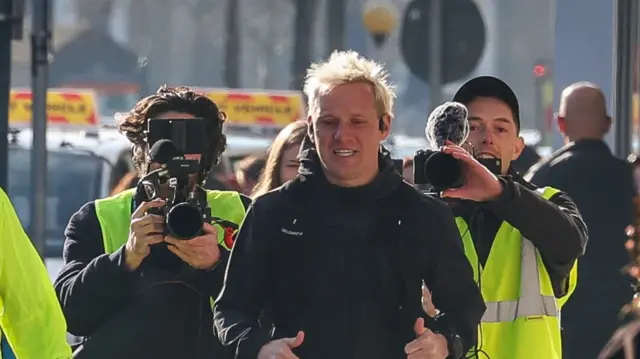 Jamie Laing in pain