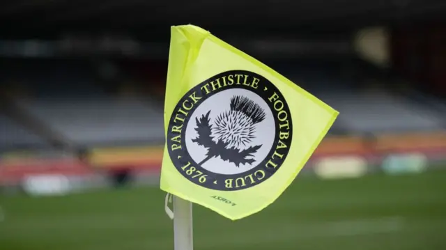 GLASGOW, SCOTLAND - MARCH 22: A general stadium view during a William Hill Championship match between Partick Thistle and Raith Rovers at the Wyre Stadium at Firhill, on March 22, 2025, in Glasgow, Scotland. (Photo by Paul Byars / SNS Group)