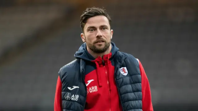 GLASGOW, SCOTLAND - MARCH 22: Raith's Lewis Stevenson ahead of a William Hill Championship match between Partick Thistle and Raith Rovers at the Wyre Stadium at Firhill, on March 22, 2025, in Glasgow, Scotland. (Photo by Paul Byars / SNS Group)