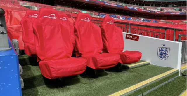 Wembley home team dugout