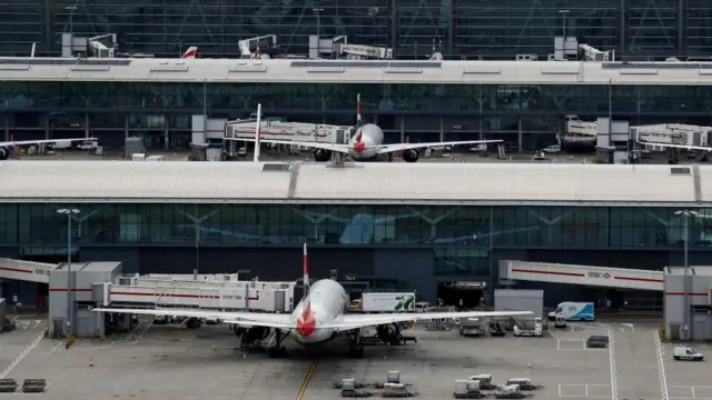 A general view of Terminal 5 at Heathrow Airport near London