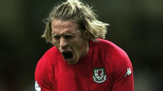 Craig Bellamy looked angry/upset in Wales playing days