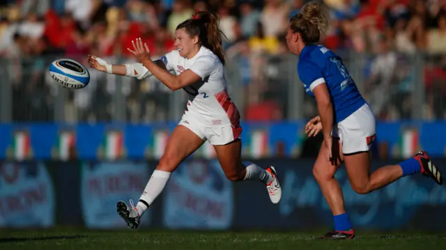 England playing Italy