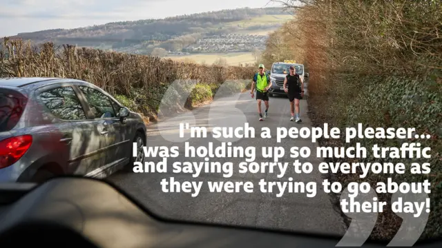 Jamie Laing says: "I'm such a people pleaser, I was holding up so much traffic and saying sorry to everyone as they were trying to go about their day!"