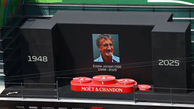 tributes to Eddie Jordan at the Chinese Grand Prix