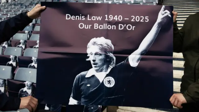 Denis Law banner